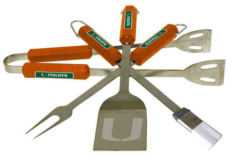 College BBQ Set - Miami Hurricanes