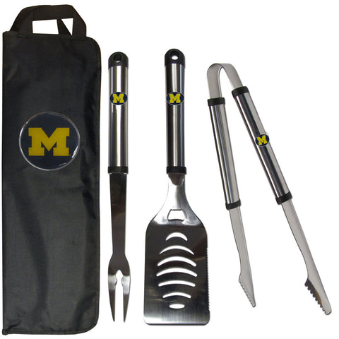 Michigan 3pc BBQ Set w/Bag