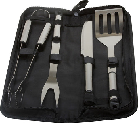KitchenWorthy 5 Piece Stainless Steel BBQ Tool Set