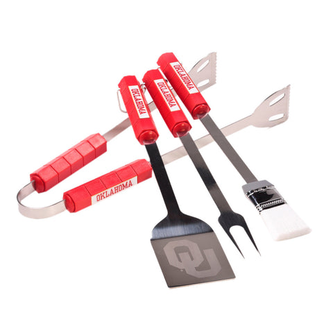 Oklahoma Sooners 4 Pc Bbq Set