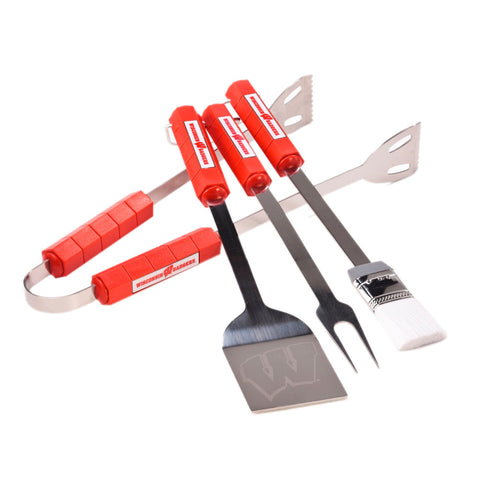 Wisconsin Badgers 4 Pc Bbq Set