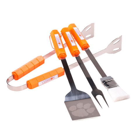 Clemson Tigers 4 Pc Bbq Set